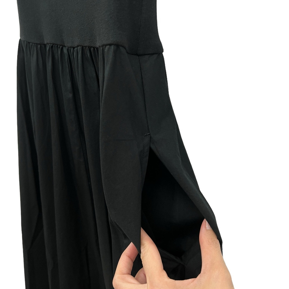 J. Crew Factory Black Midi Sundress with Square Neck - Picture 5 of 10